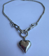 Load image into Gallery viewer, Silver Heart Pendant Necklace