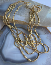 Load image into Gallery viewer, Golden Radiance - 5 Strand Layered Necklace