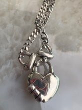 Load image into Gallery viewer, Silver Heart Pendant Necklace