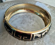Load image into Gallery viewer, Black and Gold Enamel Bracelet