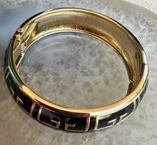 Load image into Gallery viewer, Black and Gold Enamel Bracelet