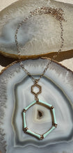 Load image into Gallery viewer, Mint Green Chain Link Pendant Necklace