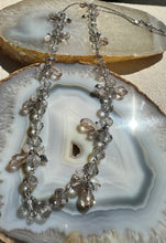 Load image into Gallery viewer, Crystal Flower Statement Necklace