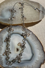 Load image into Gallery viewer, Crystal Flower Statement Necklace
