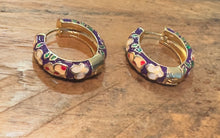 Load image into Gallery viewer, Hoop Enamel Earrings
