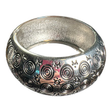 Load image into Gallery viewer, Cosmic Vibes Silver Bangle Bracelet