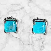 Load image into Gallery viewer, Ocean Sparks Paraiba Stud Earrings