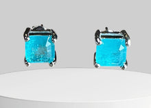 Load image into Gallery viewer, Ocean Sparks Paraiba Stud Earrings