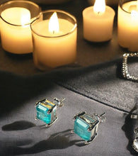 Load image into Gallery viewer, Ocean Sparks Paraiba Stud Earrings