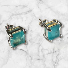 Load image into Gallery viewer, Ocean Sparks Paraiba Stud Earrings
