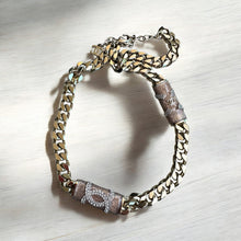 Load image into Gallery viewer, Chanel Golden and Pink Vintage Necklace