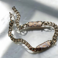 Load image into Gallery viewer, Chanel Golden and Pink Vintage Necklace