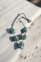 Load image into Gallery viewer, Handcrafted Sterling Silver Natural Green Gemstone Necklace