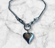 Load image into Gallery viewer, Silver Heart Pendant Necklace