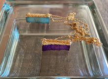 Load image into Gallery viewer, Druzy Bar Necklace