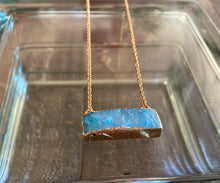 Load image into Gallery viewer, Druzy Bar Necklace
