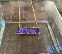 Load image into Gallery viewer, Druzy Bar Necklace