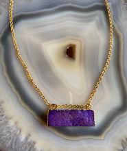 Load image into Gallery viewer, Druzy Bar Necklace