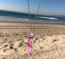 Load image into Gallery viewer, Druzy Pink Necklace
