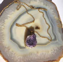Load image into Gallery viewer, Druzy Amethyst Necklace
