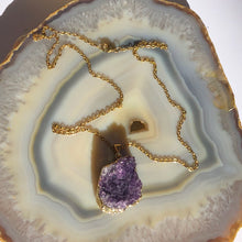 Load image into Gallery viewer, Druzy Amethyst Necklace