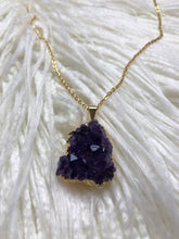 Load image into Gallery viewer, Druzy Amethyst Necklace