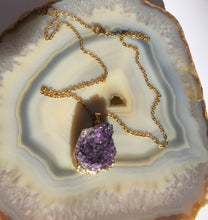 Load image into Gallery viewer, Druzy Amethyst Necklace