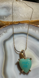 True Love and Hug Me pendant Necklace