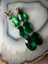 Load image into Gallery viewer, Green Statement Earrings