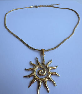 Solar Goddess Statement Necklace - Inti's Radiance