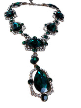 Load image into Gallery viewer, Purple and Green Statement Necklace
