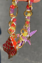 Load image into Gallery viewer, Starfish Golden Statement Necklace and Earrings