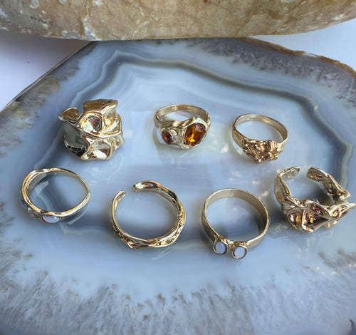 Molten Muse Ring Set