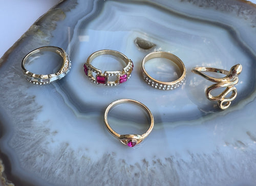 Golden Goddess Stackable Ring Set