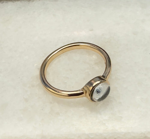 Lunar Drift Moonstone Ring