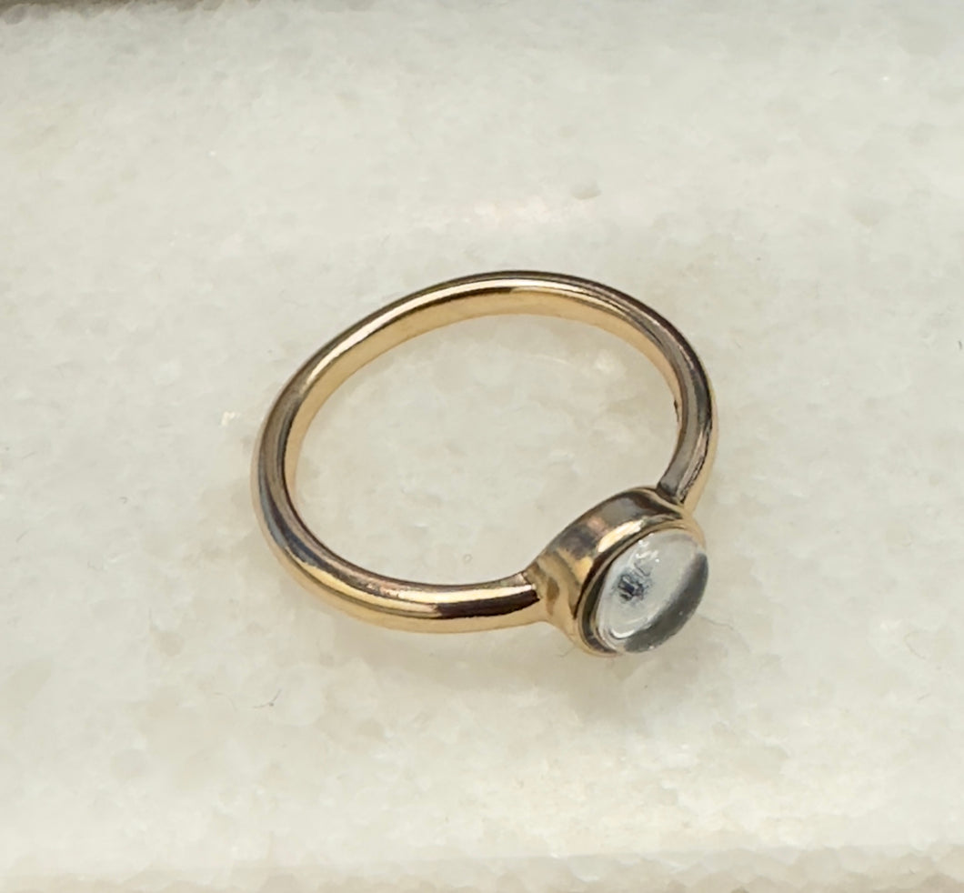 Lunar Drift Moonstone Ring