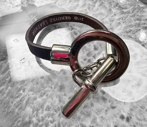 Premium Genuine Leather Toggle Bracelet