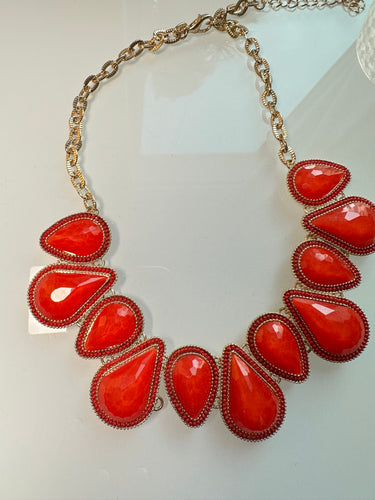 Handcrafted Bohemian Statement Teardrop Necklace