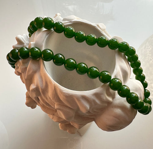Emerald Jade Power Beaded Necklace