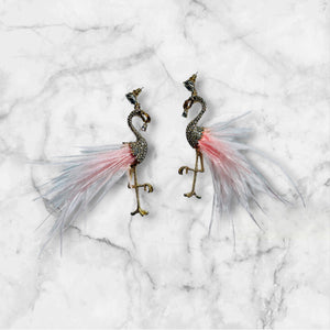 Flamingo Sparkling Earrings