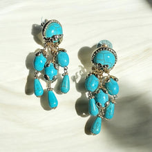 Load image into Gallery viewer, Turquoise Statement Earrings