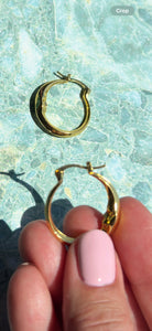 Golden Face Earrings