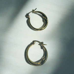 Golden Face Earrings