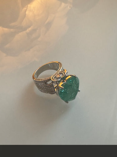 Paraiba Crown Ring