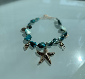 Blue Starfish Necklace