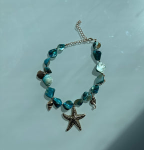 Blue Starfish Necklace