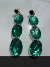 Load image into Gallery viewer, Green Statement Earrings