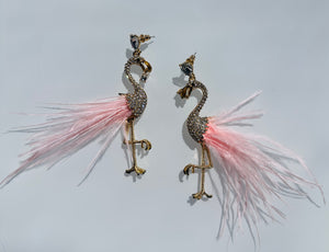 Flamingo Sparkling Earrings