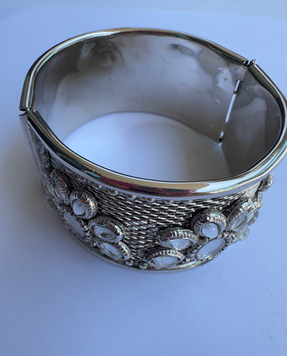 Amazonian Girl Silver Cuff Bracelet