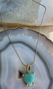 True Love and Hug Me pendant Necklace